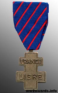 медаль службы в Свободной Франции фото