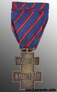 фотография Памятная медаль службы в Свободной Франции
