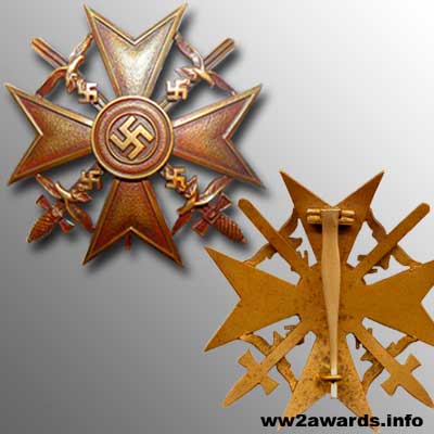 Бронзовый испанский крест с мечами фото