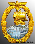 Нагрудный знак Экипажей вспомогательных крейсеров