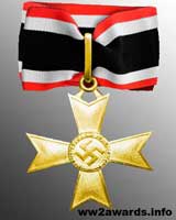 Золотой Рыцарский крест Креста за военные заслуги фото