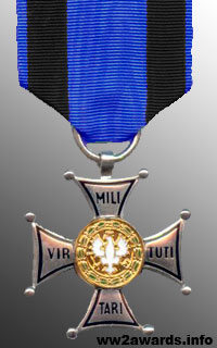 Серебренный крест ордена Виртути милитари фото